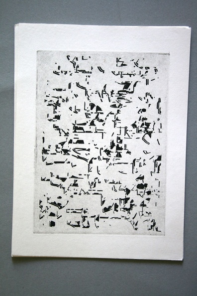 1971, Rozptýlené segmenty, 210×150 mm, lept, nesig.