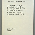 1971, Série 1, 300×210 mm, sítotisk, úvodní báseň J. Valocha str.2