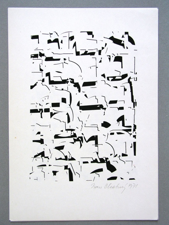 1971, Znaky - možnost komunikace, 210×150 mm, sítotisk, sig.